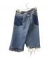 MAISON EUREKA (メゾンエウレカ) VINTAGE REWORK BIGGY SHORTS インディゴ サイズ:Free：8000円