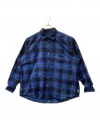 SSZ×BEAMSエスエスズィー×ビームス）の古着「長袖シャツ」｜ブラック×ブルー
