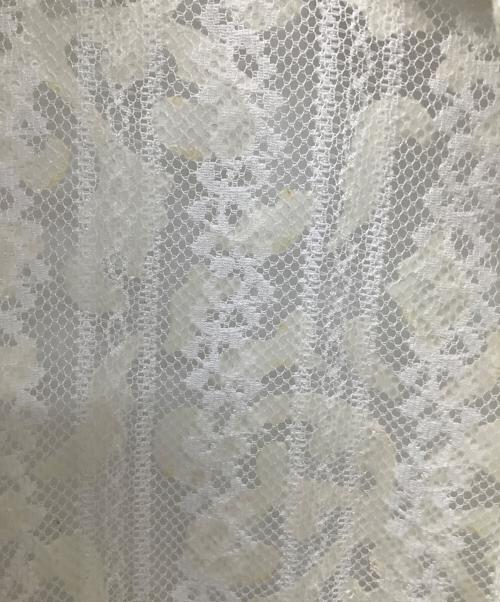 SOFTHYPHEN（ソフトハイフン）SOFTHYPHEN (ソフトハイフン) DAMASK PATTERNED LACE S/S SHIRT ホワイト サイズ:2の古着・服飾アイテム
