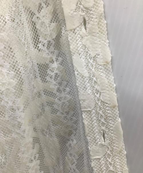 SOFTHYPHEN（ソフトハイフン）SOFTHYPHEN (ソフトハイフン) DAMASK PATTERNED LACE S/S SHIRT ホワイト サイズ:2の古着・服飾アイテム