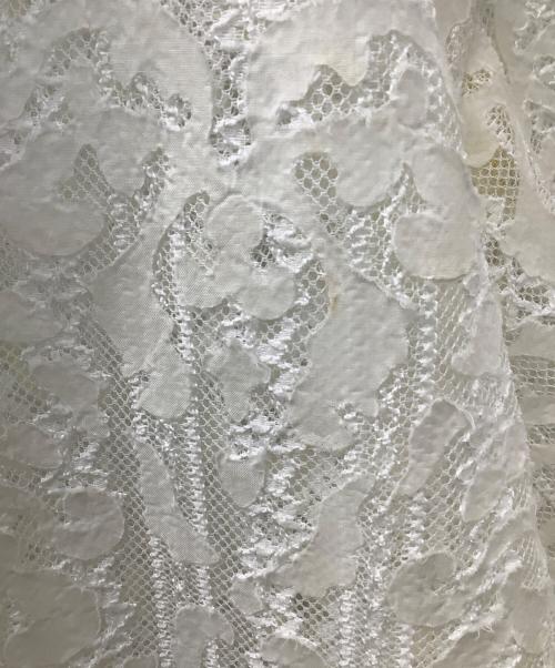 SOFTHYPHEN（ソフトハイフン）SOFTHYPHEN (ソフトハイフン) DAMASK PATTERNED LACE S/S SHIRT ホワイト サイズ:2の古着・服飾アイテム
