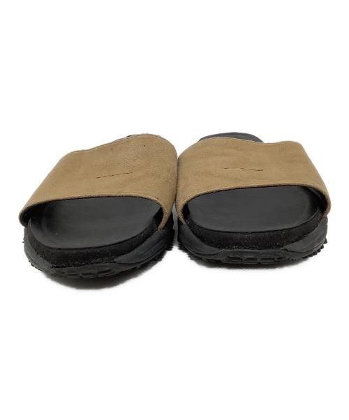 SOFTHYPHEN（ソフトハイフン）SOFTHYPHEN (ソフトハイフン) SAKIAS (サキアス) 5ステッチサンダル ブラック×ベージュ サイズ:表記なしの古着・服飾アイテム