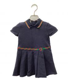 GUCCI（グッチ）の古着「半袖ワンピース」｜ネイビー