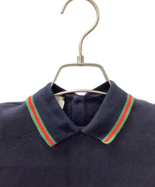 GUCCI（グッチ）GUCCI (グッチ) 半袖ワンピース ネイビー サイズ:18/24 （80/56）の古着・服飾アイテム