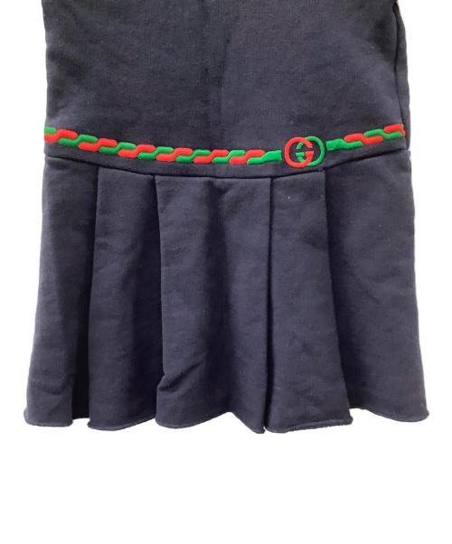 GUCCI（グッチ）GUCCI (グッチ) 半袖ワンピース ネイビー サイズ:18/24 （80/56）の古着・服飾アイテム