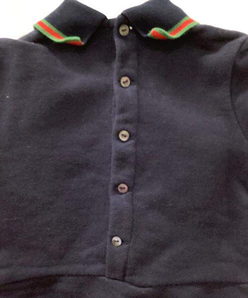 GUCCI（グッチ）GUCCI (グッチ) 半袖ワンピース ネイビー サイズ:18/24 （80/56）の古着・服飾アイテム