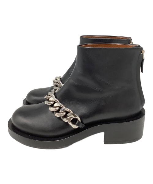 GIVENCHY（ジバンシィ）GIVENCHY (ジバンシィ) チェーンブーツ ブラック サイズ:表記なしの古着・服飾アイテム