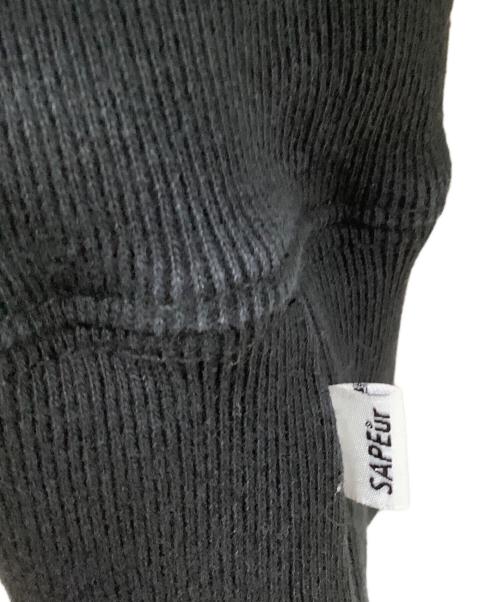 SAPEur（サプール）SAPEur (サプール) 浜田雅功 (ハマダマサトシ) バックプリント プルオーバーパーカー ブラック サイズ:Lの古着・服飾アイテム