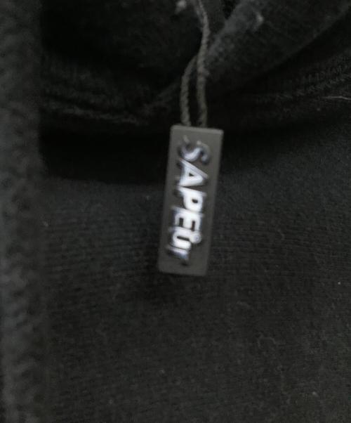 SAPEur（サプール）SAPEur (サプール) 浜田雅功 (ハマダマサトシ) バックプリント プルオーバーパーカー ブラック サイズ:Lの古着・服飾アイテム