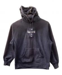 SUPREME（シュプリーム）の古着「Cross Box Logo Hooded Sweatshirt」｜ネイビー