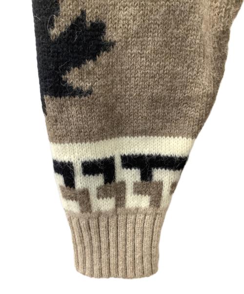 DSQUARED2（ディースクエアード）DSQUARED2 (ディースクエアード) ミドルゲージアルパカクルーネックインディオンニット ベージュ サイズ:Lの古着・服飾アイテム