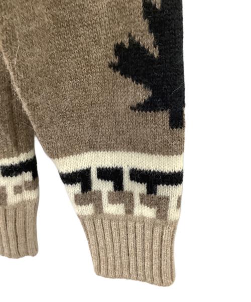 DSQUARED2（ディースクエアード）DSQUARED2 (ディースクエアード) ミドルゲージアルパカクルーネックインディオンニット ベージュ サイズ:Lの古着・服飾アイテム