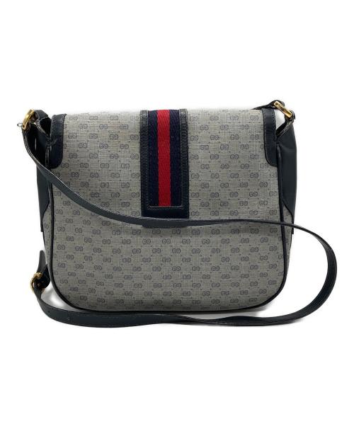 GUCCI（グッチ）GUCCI (グッチ) ショルダーバッグ グレー×ネイビーの古着・服飾アイテム