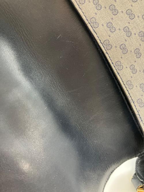 GUCCI（グッチ）GUCCI (グッチ) ショルダーバッグ グレー×ネイビーの古着・服飾アイテム