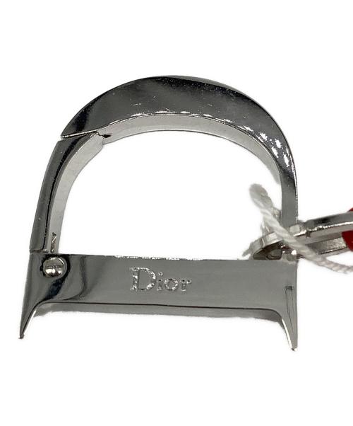 Christian Dior（クリスチャン ディオール）Christian Dior (クリスチャン ディオール) 蜂 シルバー×レッドの古着・服飾アイテム