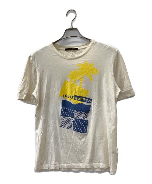 LOUIS VUITTON（ルイ ヴィトン）LOUIS VUITTON (ルイ ヴィトン) 半袖カットソー ヤシの木 ベージュ サイズ:Lの古着・服飾アイテム