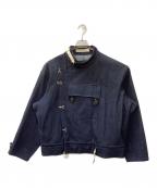 karakuカラク）の古着「13ozデニム スウェーデン軍モーターサイクルジャケット」｜インディゴ