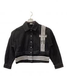 adidas Originals（アディダスオリジナル）の古着「アディブレイク デニム 2-In-1 トラックトップ」｜ブラック