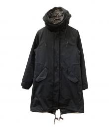 FRED PERRY（フレッドペリー）の古着「ライナー付モッズコート」｜ブラック