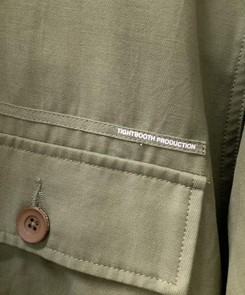 TIGHTBOOTH PRODUCTION（タイトブースプロダクション）TIGHTBOOTH PRODUCTION (タイトブースプロダクション) ライトミリタリーコート オリーブ サイズ:XLの古着・服飾アイテム