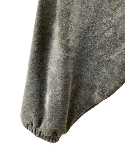 TIGHTBOOTH PRODUCTION（タイトブースプロダクション）TIGHTBOOTH PRODUCTION (タイトブースプロダクション) VELOUR PIPING HOODED JKT グレー サイズ:XLの古着・服飾アイテム