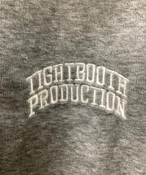 TIGHTBOOTH PRODUCTION（タイトブースプロダクション）TIGHTBOOTH PRODUCTION (タイトブースプロダクション) VELOUR PIPING HOODED JKT グレー サイズ:XLの古着・服飾アイテム