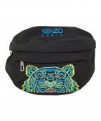 KENZOケンゾー）の古着「タイガーロゴウエストバッグ」｜ブラック