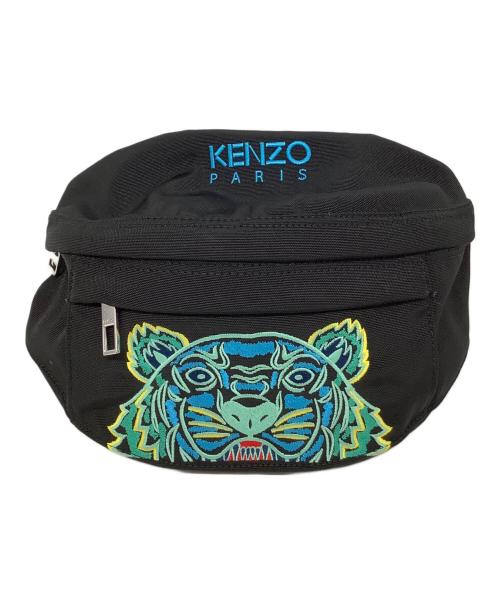 KENZO（ケンゾー）KENZO (ケンゾー) タイガーロゴウエストバッグ ブラックの古着・服飾アイテム