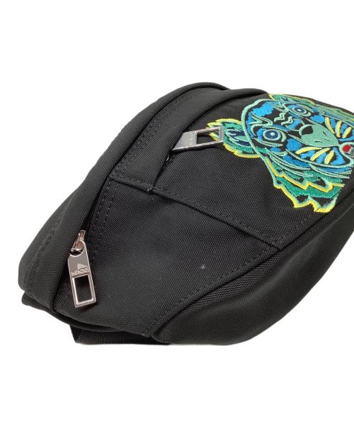 KENZO（ケンゾー）KENZO (ケンゾー) タイガーロゴウエストバッグ ブラックの古着・服飾アイテム