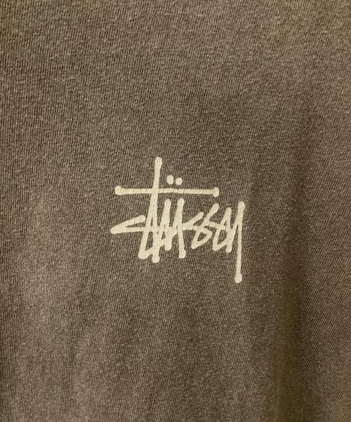 stussy（ステューシー）stussy (ステューシー) 半袖カットソー ブラウン サイズ:Lの古着・服飾アイテム