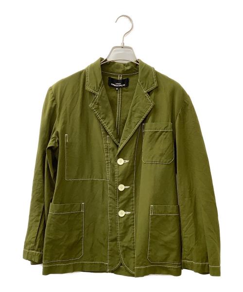 tricot COMME des GARCONS（トリココムデギャルソン）tricot COMME des GARCONS (トリココムデギャルソン) ステッチジャケット グリーン サイズ:Mの古着・服飾アイテム