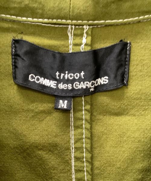 tricot COMME des GARCONS（トリココムデギャルソン）tricot COMME des GARCONS (トリココムデギャルソン) ステッチジャケット グリーン サイズ:Mの古着・服飾アイテム
