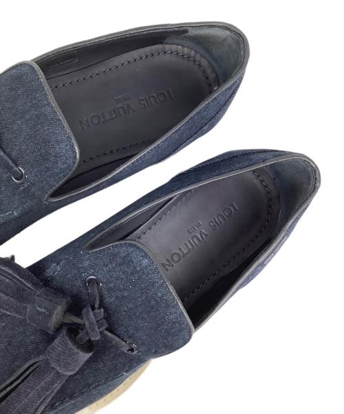 LOUIS VUITTON（ルイ ヴィトン）LOUIS VUITTON (ルイ ヴィトン) ローファースニーカー ネイビー サイズ:6 1/2の古着・服飾アイテム