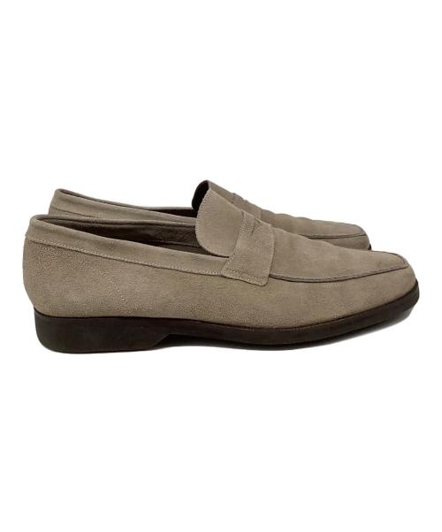 BEAMS（ビームス）BEAMS (ビームス) PARABOOT (パラブーツ) スエードローファー ベージュ サイズ:7 1/2の古着・服飾アイテム