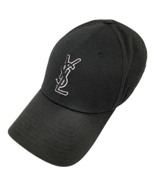 New Era（ニューエラ）New Era (ニューエラ) Saint Laurent Paris (サンローランパリ) モノグラムキャップ ブラック サイズ: 56-62cmの古着・服飾アイテム