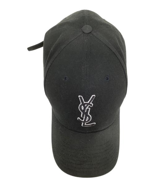 New Era（ニューエラ）New Era (ニューエラ) Saint Laurent Paris (サンローランパリ) モノグラムキャップ ブラック サイズ: 56-62cmの古着・服飾アイテム