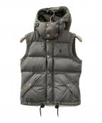POLO RALPH LAURENポロ・ラルフローレン）の古着「フーデッドダウンベスト」｜グレー