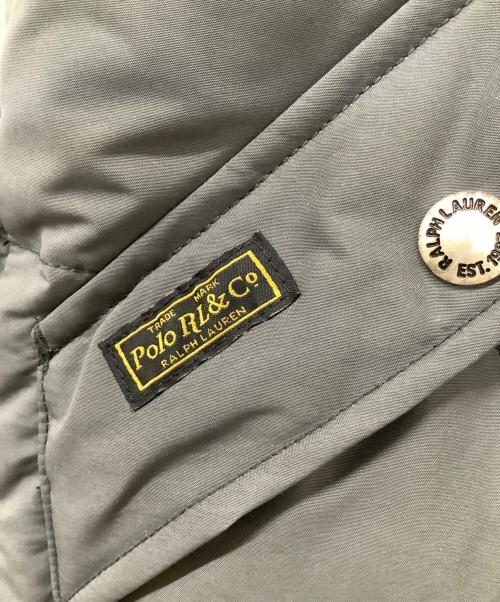 POLO RALPH LAUREN（ポロ・ラルフローレン）POLO RALPH LAUREN (ポロ・ラルフローレン) フーデッドダウンベスト グレー サイズ:XSの古着・服飾アイテム