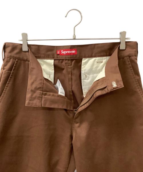 SUPREME（シュプリーム）SUPREME (シュプリーム) Work Pant ブラウン サイズ:32の古着・服飾アイテム