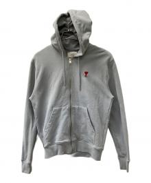 ami（アミ）の古着「ジップパーカー」｜スカイブルー