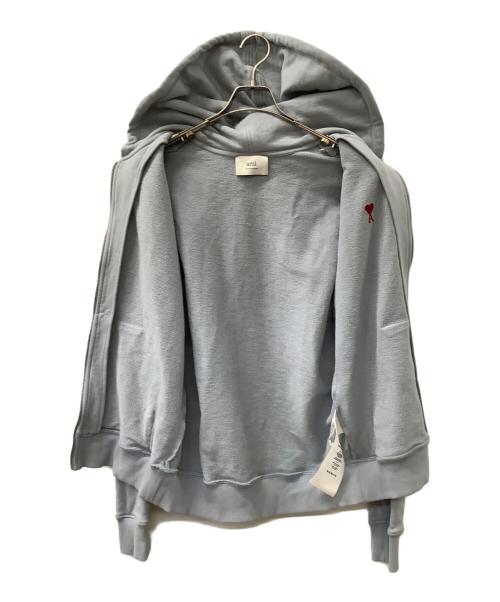 ami（アミ）ami (アミ) ジップパーカー スカイブルー サイズ:Mの古着・服飾アイテム