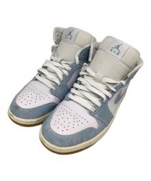 NIKE（ナイキ）の古着「W Air Jordan 1 Mid SE（エアジョーダン1）」｜ホワイト×スカイブルー