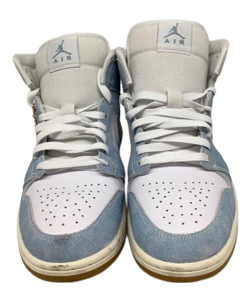 NIKE（ナイキ）NIKE (ナイキ) W Air Jordan 1 Mid SE（エアジョーダン1） ホワイト×スカイブルー サイズ:US10.5の古着・服飾アイテム