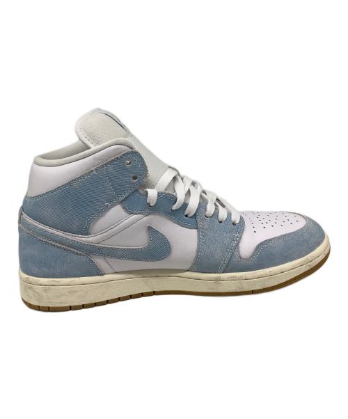 NIKE（ナイキ）NIKE (ナイキ) W Air Jordan 1 Mid SE（エアジョーダン1） ホワイト×スカイブルー サイズ:US10.5の古着・服飾アイテム
