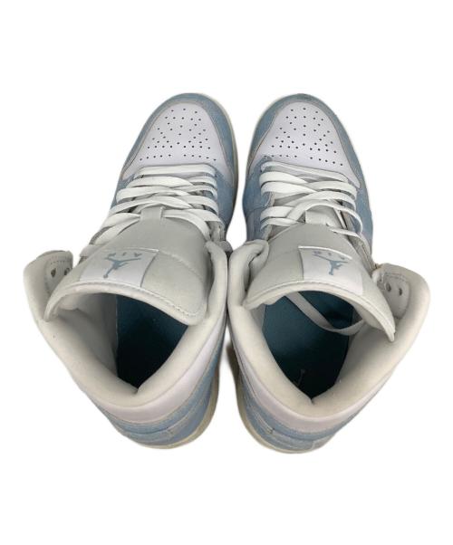 NIKE（ナイキ）NIKE (ナイキ) W Air Jordan 1 Mid SE（エアジョーダン1） ホワイト×スカイブルー サイズ:US10.5の古着・服飾アイテム