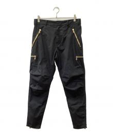 BALMAIN（バルマン）の古着「マルチジップクロップドパンツ」｜ブラック