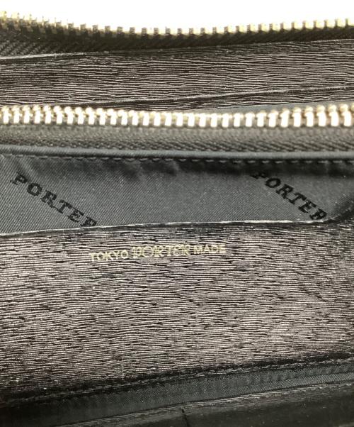 PORTER（ポーター）PORTER (ポーター) ラウンドファスナーロングウォレット ブラックの古着・服飾アイテム