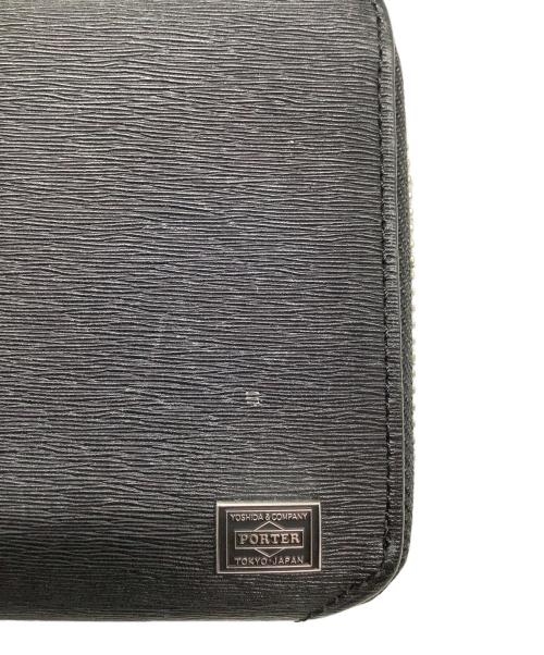 PORTER（ポーター）PORTER (ポーター) ラウンドファスナーロングウォレット ブラックの古着・服飾アイテム