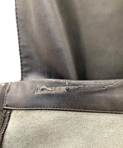 adidas（アディダス）adidas (アディダス) フェイクレザーパンツ ブラック サイズ:AU L /ASIA Mの古着・服飾アイテム