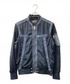 DIESELディーゼル）の古着「デニムナイロンジャケット」｜ネイビー